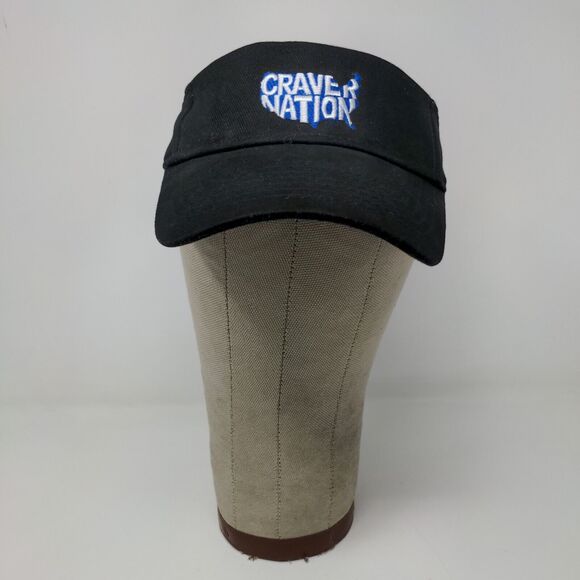 White Castle Craver Nation Strapback Sun Visor Hat Black Adjustable Embroidered - Picture 2 of 10